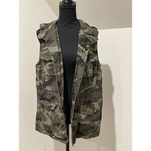 Camo‎ Utility Vest Military Army Green Sleeveless Jacket Pockets Casual